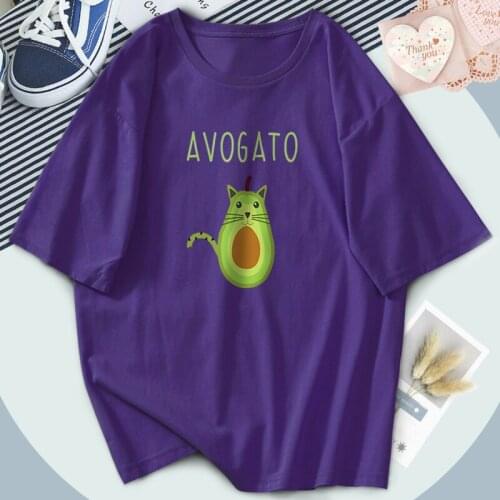 Outdoor Black Avocado Tops Tees Streetwear Women T-shirts Short Sleeve O-Neck Oversize Tshirts Funny Clothing Poleras Female