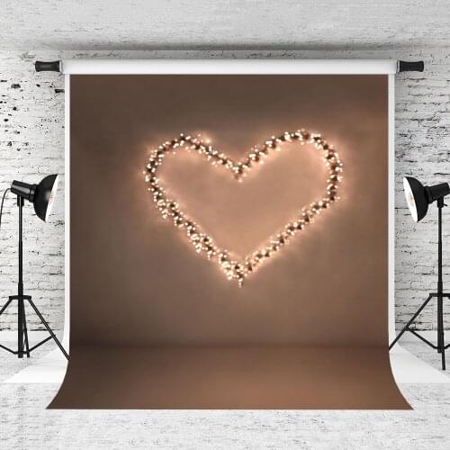VinylBDS 10X10FT Heart LOVE Nostalgia Fotografia Photography Backdrops ValentineS Day Background For Photo Studio