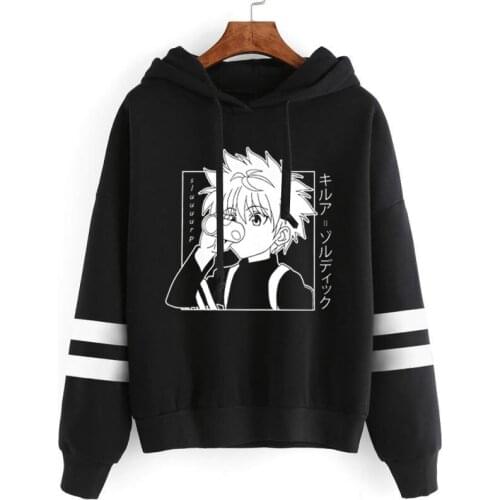 Japanese Anime Hoodies Hunter X Hunter Men Women Pullovers Hoodies Sweatshirts Killua Zoldyck Hisoka 90s Hoody Tops Mens Hoodie
