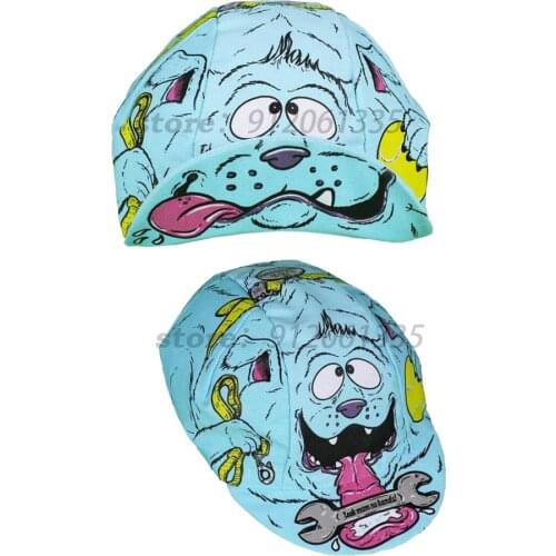 Funny Dog Cycling Cap Men And Women Bike Wear Headdress Cycling Hat Caps Road Mountain Bike Race Headwear