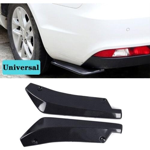 2Pcs Rear Bumper Lip Diffuser Splitter Spoiler Scratch Protector For Honda Civic 2016 to 2018