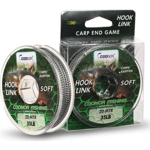 2021 Lead Core Carp Fishing Line 15Lbs 20Lbs 35Lbs 20Meters Carp Rig Hook Link Making Sinking Braided Line Fishing Accessories