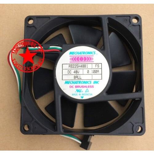 Foxconn A9225H48B1 FS DC 48V 0.10A 92x92x25mm 3-Wire Server Cooling Fan