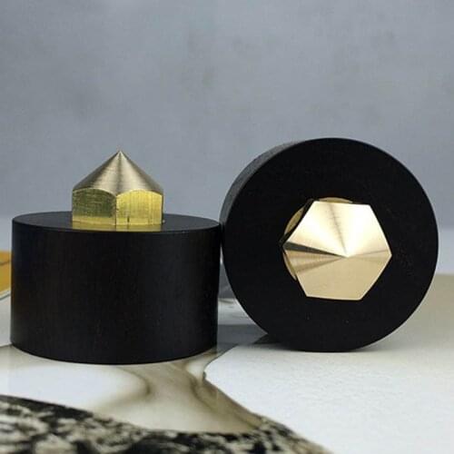 4 Pair Ebony Wood Adjustable Height HiFi Stand Feet Amplifier Speaker Shockproof Spikes Audio Isolation Shock