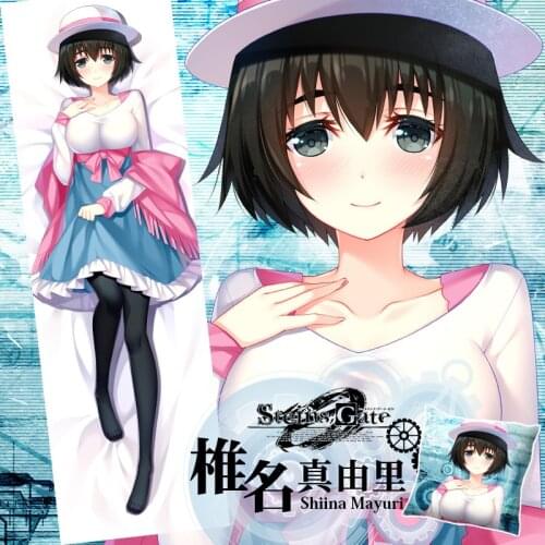 Anime Game Shiina Mayuri Steins;Gate Dakimakura Hugging Body Pillow Case Otaku Male Pillow Cushion Cover Costume Xmas Gift SM