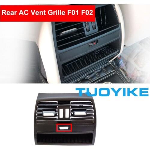 Car Rear AC Wind Air Conditioning Vent Grille Outlet Panel Chrome Plate Low-end Replace For BMW 7 series F01 F02 730 735 740 750