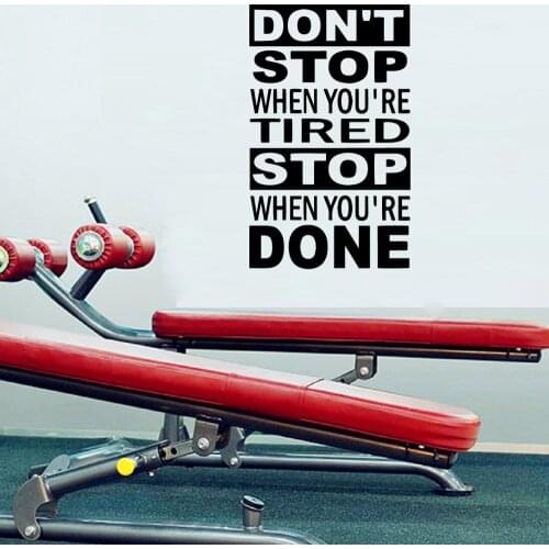 Free shipping GYM Home Decoration Accessories For Living Room Kids Room Waterproof Wall Art Decal