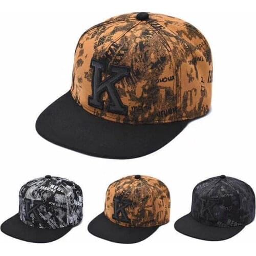 Letter K Baseball Cap For Men And Women Fashion Korean Style Summer Outdoor Sun Hats Male Acrylic Snapback Cap Hip Hop Dad Hat