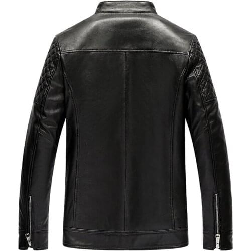 Spring Autumn Genuine Clothes 2020 Sheepskin Coat for Plus Size Men Leather Jacket 19-810 KJ1309