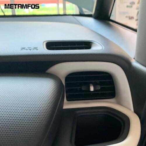 For Honda Jazz 2020 2021 Side Front Air Conditioner Vent Outlet Cover Trim Molding Carbon Fiber Interior Accessories Car Styling