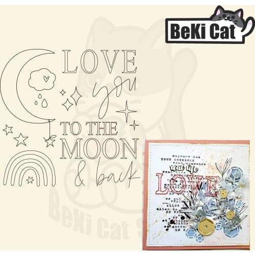 French love friendships Clear Stamps for DIY Scrapbooking/Card Making Fun Decoration Supplies