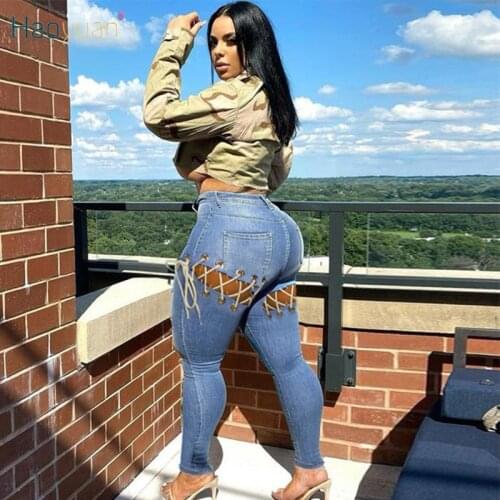 Женские летние джинсы HAOYUAN China At AliExpress