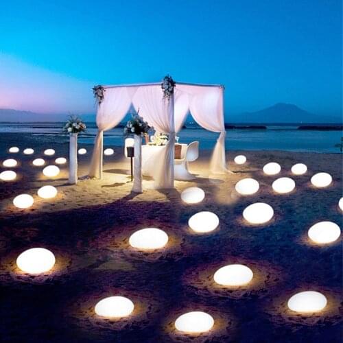 IP68 Stone Shape Outdoor Garden Lawn Lamps 16 Color Patio Path Landscape Light Swimming Pool Floating Ball LED Lamp