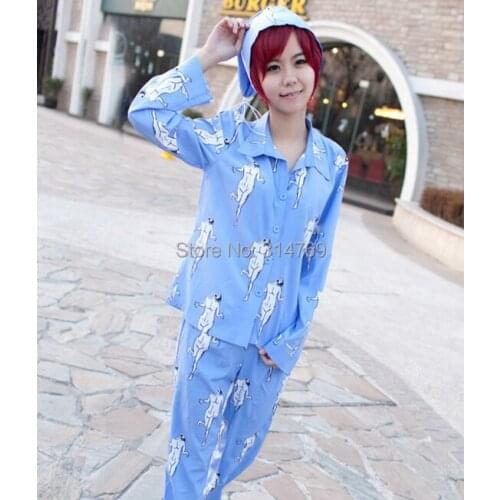 Attack on Titan Shingeki no Kyojin Cosplay Costumes Pajamas Costumes Suit Survey Corp Eren Sleepwear + cap + Trousers set XS-XXL