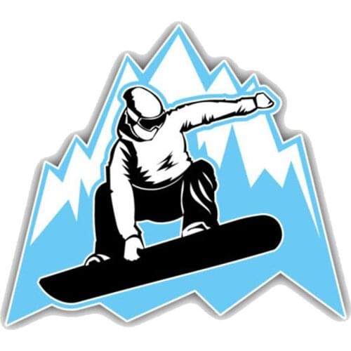 Creative Skier Car-Sticker Automobiles Motorcycles Window Bumper Laptop Vinyl Decal PVC Decorative Goods Apply To Car Window