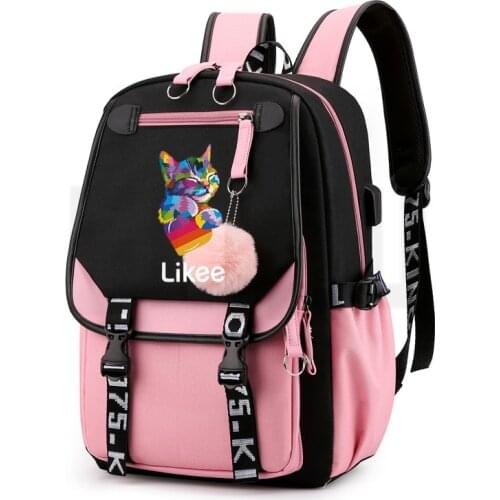 Likee Schoolbag 3D Printed Likee Video App Backpack Women Russia Likee App Bag Softback Bookbag Zipper Back Pack Laptop Fashion