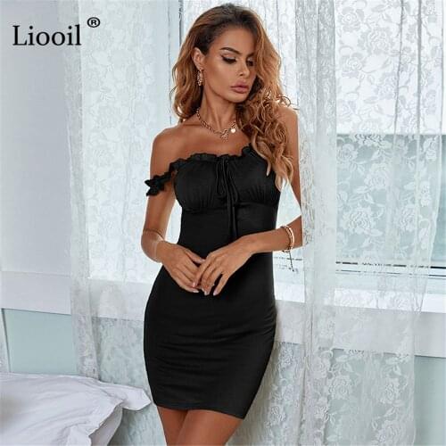 Модные обтягивающие платья Liooil China At AliExpress