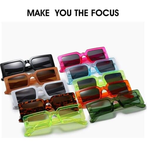 1PC Brand Designer Retro Points Sun Glasses Gradient Lens Driver Goggles Rectangle Vintage Sunglasses Women Men Frame Eyeglass