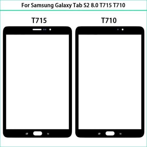 New For Samsung Galaxy Tab S2 8.0 SM-T715 SM-T710 T710 T715 Touch Screen Panel LCD Front Outer Glass Touch Glass Replace