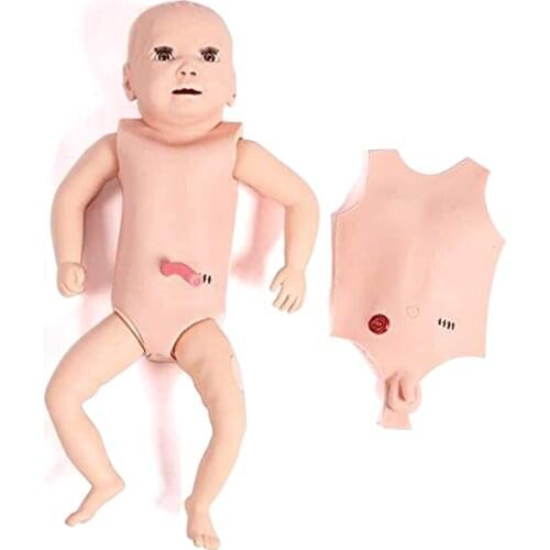 Lifelike Realistic Baby Care Model Newborn Care Injection Baby Care Simulation Bathing Breastfeeding Changing Diapers Teaching