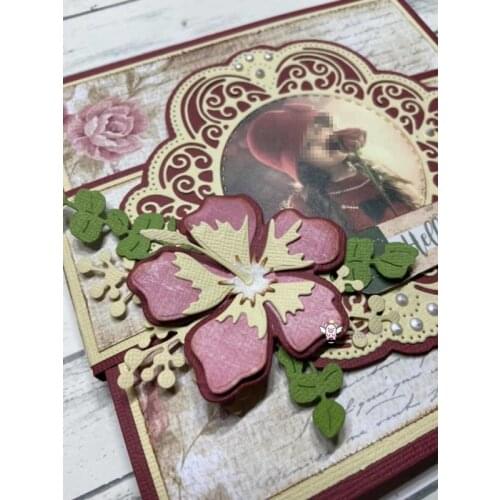 Mmao Crafts Metal Steel Cutting Dies New Flower leaf decoration Stencil For DIY Scrapbooking Paper/photo Cards Embossing Dies