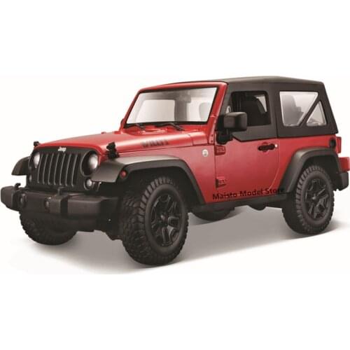 Maisto 1:18 2014 Jeep Wrangler Preminer editionHighly-detailed die-cast precision model car Model collection gift