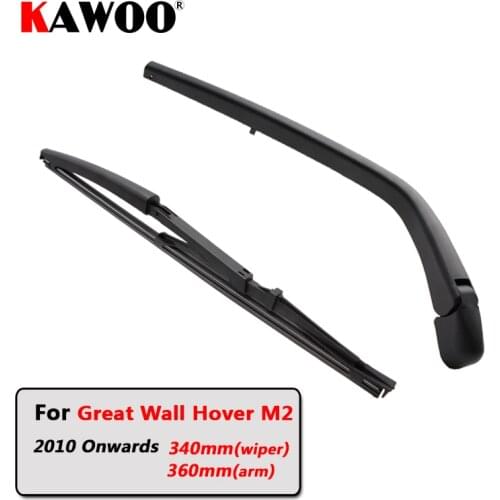 KAWOO Car Rear Wiper Blade Back Window Wipers Arm For Great Wall Hover M2 Hatchback (2010 Onwards) 340mm Auto Windscreen Styling