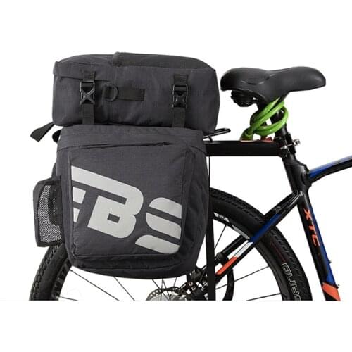 50L Bicycle Trunk Bags 3 in 1 Trunk Bags Mountain Bike Cycling Double Side Rear Rack Tail Seat Pannier Luggage Carrier XA104Q