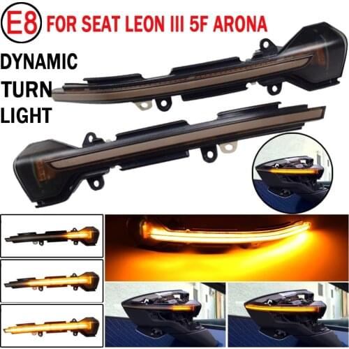 Dynamic Turn Signal Light LED Side Rearview Mirror Sequential Indicator Blinker Lamp For Seat Leon III MK3 5F Ibiza MK5 Arona
