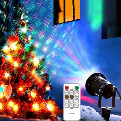 Thrisdar Remote Control Outdoor Garden Star Laser Projector Lamps Landscape Lawn Tree Christmas Laser Shower Spotlight Lamps
