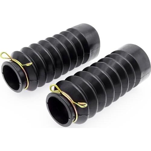 1 Pair Universal Motorcycle Gaiters Gators Boot Shock Protector Dust Guard Rubber Front Fork Cover For Yamaha Suzuki Kawasaki