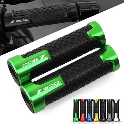 For KAWASAKI Z900 Z-900 2017-2021 7/8'' 22MM Universal Motorcycle Handlebar Grips Racing Street Handlebar Grips PVC Anti-Skid