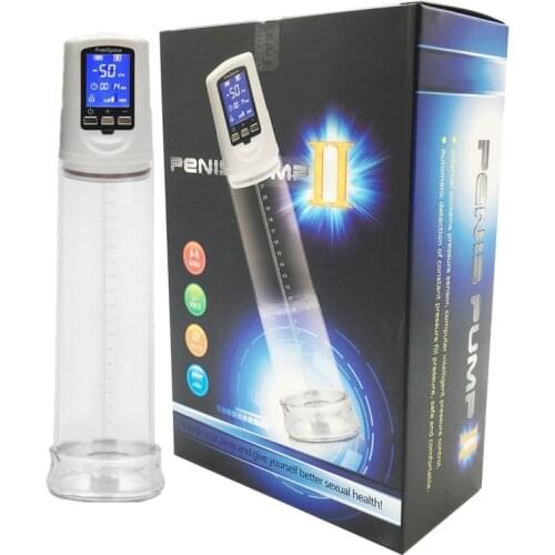 Male Electric Cock Pump Enlarger USB Rechargeable Automatic Enlargement Vacuum Pump Dick Enhancement Superior Massage Care