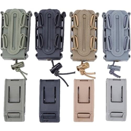 Military Accessories Tactical Molle Magazine Pouch Soft Shell 9mm Mag Pouch Hunting Shooting CS Airsoft Rifle Gun Magazine Pouch