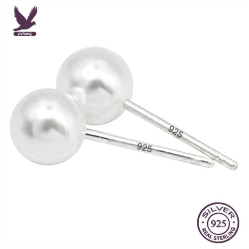 925 Sterling Silver Ear Hook Earring Aros Mujer Orecchini Pearl Bizuteria Wedding Gemstone Garnet Stud Earring Jewelry