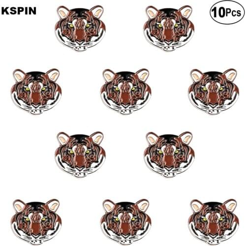 Tiger Badge Lapel Pin Flag badge Brooch Pins Badges 10Pcs a Lot