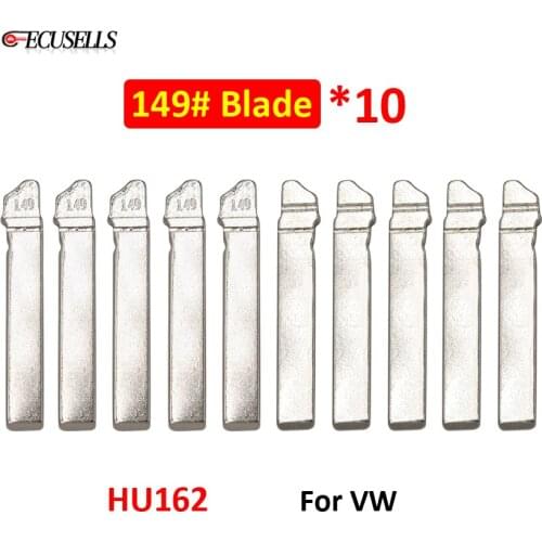 10Pcs/Lot 149# NO.149 Metal Uncut Flip Universal Remote Car Key Blade HU162 HU162T #149 for Volswagen for VW Golf 7 Sportsvan