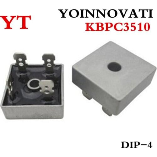 10PCS/LOT KBPC3510 35A1000V Bridge Rectifier Square Best quality