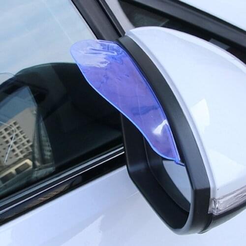2pcs PVC Car Back Mirror Eyebrow Rain Cover sticker For Renault Megane 2 3 Duster Logan Clio 4 3 Laguna 2 Scenic Sandero