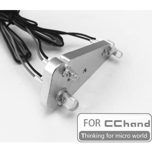 Aluminum Rear Lamp Bezel 2 pcs Silver for CCHAND Traxxas TRX-4 D110