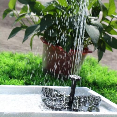 Butterfly Solar Fountain Outdoor Pool Pond Bird Bath Water Pump Waterfall Decor Butterfly Shape Solar Power Fountain