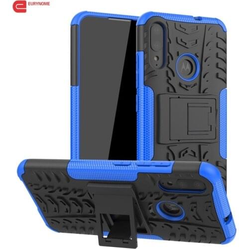 Armor Case For Motorola MOTO E6 Plus Cover Silicone KickStand Heavy Duty ShockProof Cover for Motorola MOTO E6 Plus Case