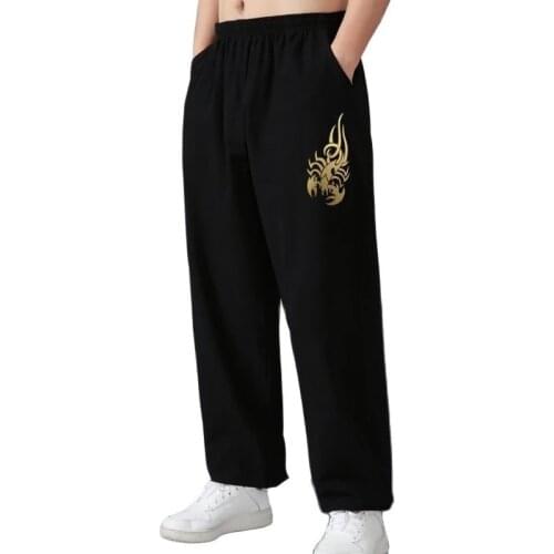 Autumn men pants plus size 8XL 9XL 10XL Loose oversize loose straight pants thin elasticity high street wide leg pants