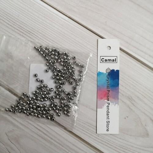 Camal 300Pcs/Bag 3x1mm Crimp Connector for Fixing Ring Bead Curtain Accessories Lighting in Fitting DIY Line Positioning Barrier