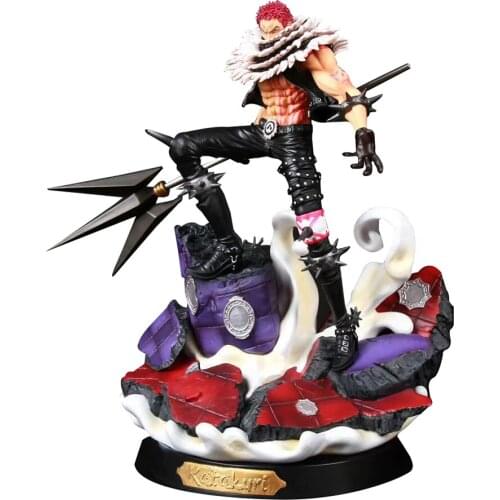 One Piece Anime Model GK Three Sweet Commanders Charlotte Katakuri Action Figure Statue Collection Toy Desktop Decoration Figma