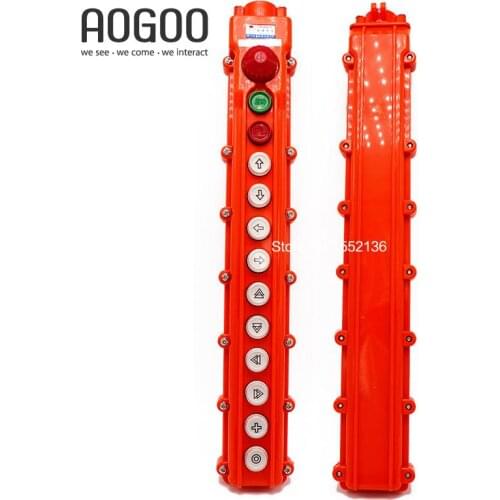COB-66H(CLD-66BH) Waterproof Hoist Crane Pendant Control Station Push Botton Emergency Stop Switch