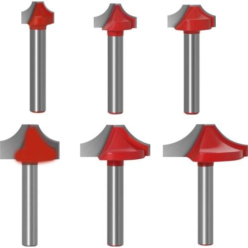 6pcs/set 6mm Tungsten carbide cnc router bit woodworking cutter open end carving bits