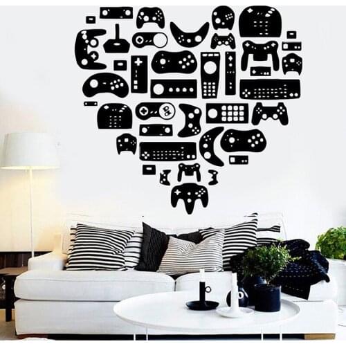 Gamer Xbox wall decal Eat Sleep Game Controller video game wall decals Customized For Kids Bedroom Vinyl Wall Art Decals A11-007