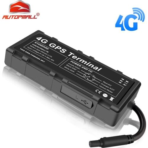 4G LTE GPS Tracker Car GPS Vehicle Tracker Realtime GPS Locator Tracking Device WIFI Hotspot Waterproof Cut Off Oil With APP Web