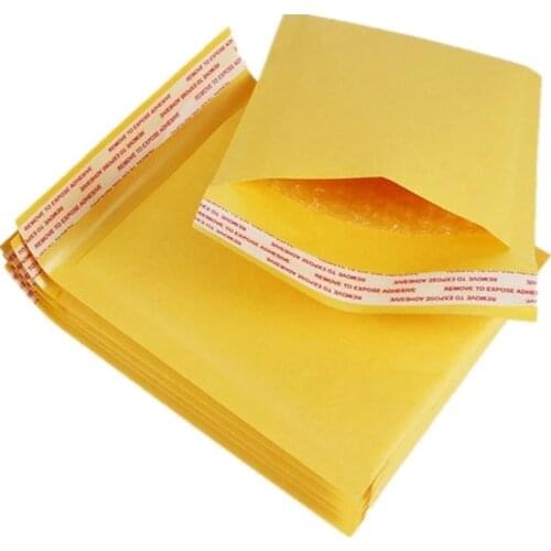 10pcs/lot Yellow Kraft Foam Envelope Gift Package Mail Office Parts Spare Packaging Bags Courier Storage Bags